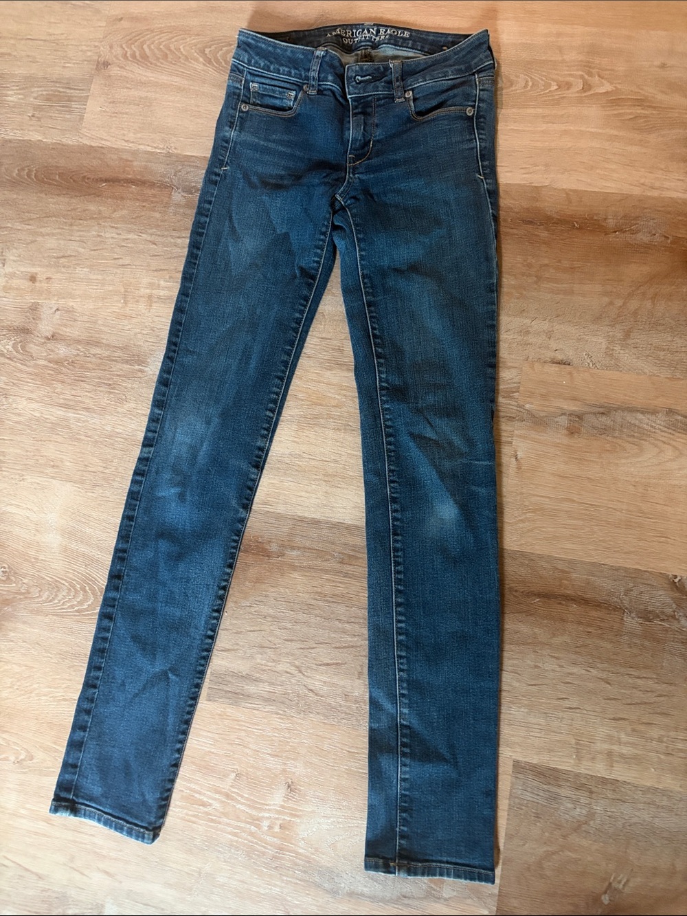 American Eagle Outfitters Women's Dark Wash Skinny Jeans size 0 long